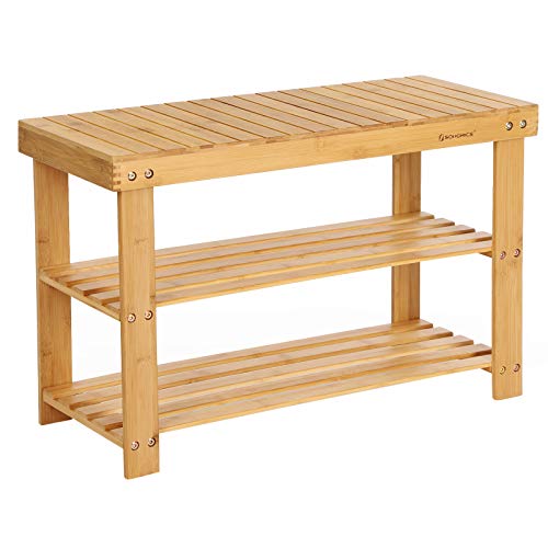 SONGMICS Panca Scarpiera 3 Livelli LBS04N