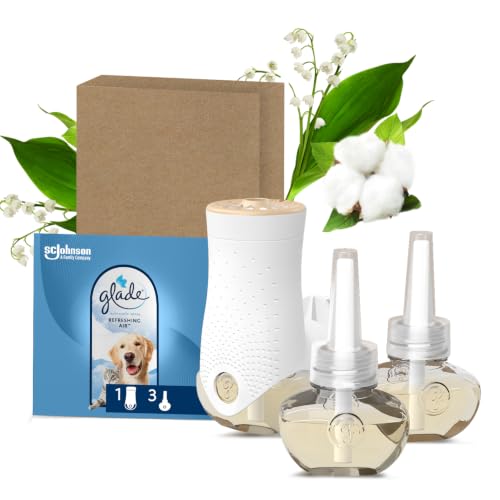 Glade Liquido Elettrico Profumatore per Ambienti Refreshing Air, 1 Base + 3 Ricariche