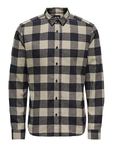Only & Sons Camicia da Uomo ONSGUDMUND Navy Scuro