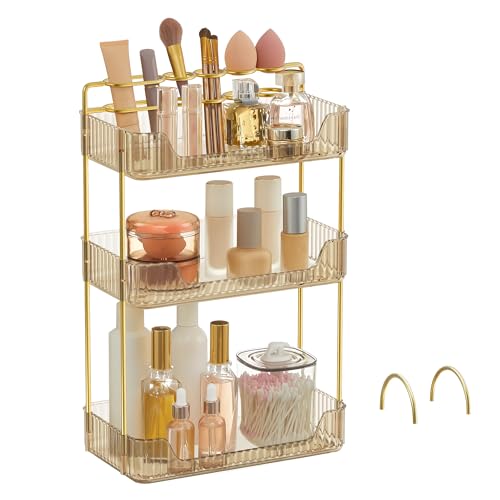 SONGMICS Organizer Porta Trucchi e Cosmetici a 3 Livelli