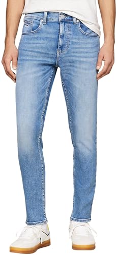Tommy Jeans Austin Slim Fit Jeans Uomo, Blu Denim Medium