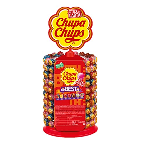 Chupa Chups Ruota Lollipop Gusti Assortiti, 200 pezzi