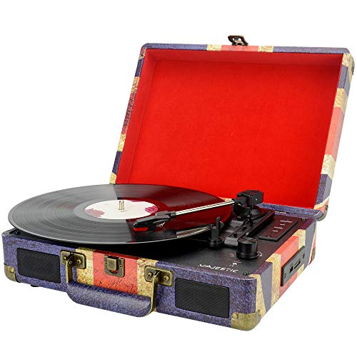 Majestic TT-43 Giradischi Portatile con Bluetooth e Registrazione USB/SD