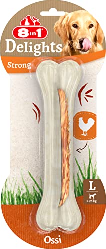 8in1 Delights Strong Bone L Osso da masticare extra forte per cani grossa taglia, 1 pezzo
