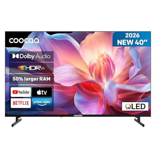 coocaa 40" QLED Smart TV Full HD HDR10 Dolby Audio