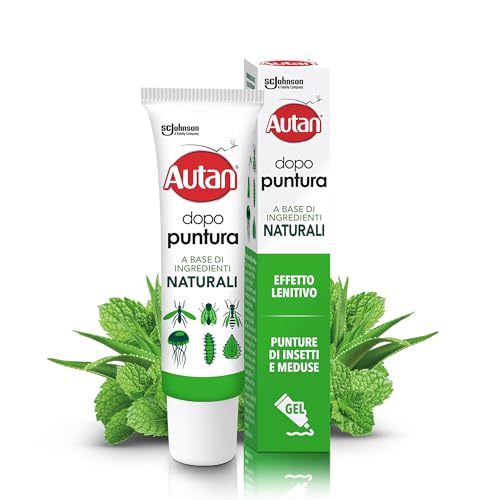 Autan Organic Dopopuntura Naturale Antizanzare, Gel Lenitivo 95% Origine Vegetale