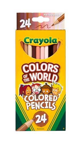 Crayola Colours of the World Matite Colorate, 24 pezzi