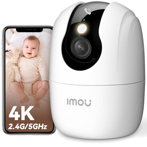 Imou 4K Telecamera WiFi Interno 8MP con One-Touch Chiamata e Crociera Automatica