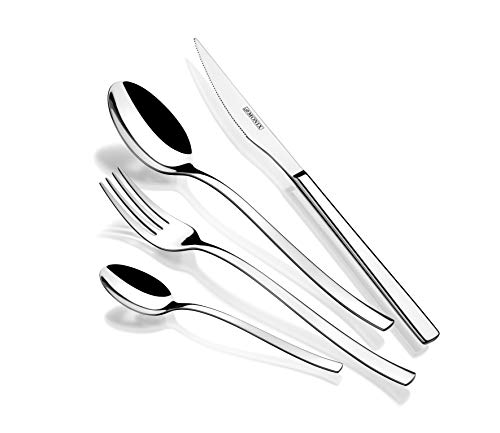 MONIX Génova Set di posate 24 pezzi con coltello da bistecca