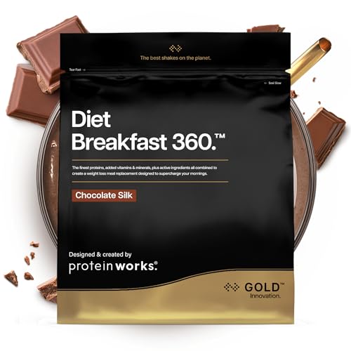 Protein Works Diet Breakfast 360 GOLD Innovation Shake Colazione Cioccolato Morbido 36 Porzioni