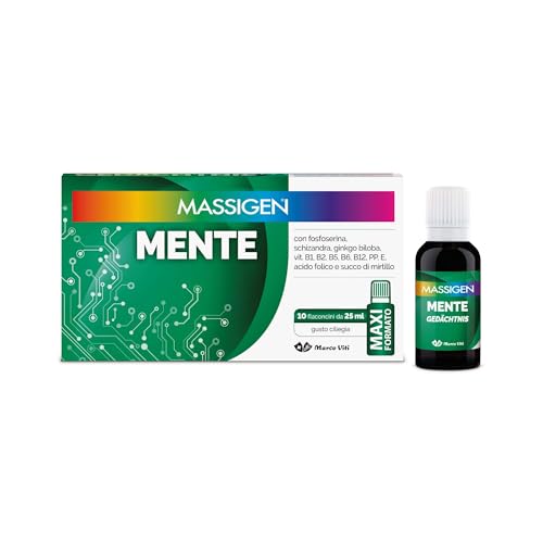 Massigen Tonico Mente Integratore Ciliegia 10 Flaconcini