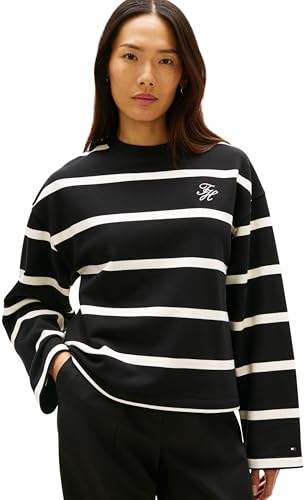 Tommy Hilfiger Felpa da Donna TH Script MDRN Terry