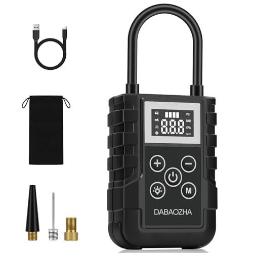 Compressore Aria Portatile 150PSI, 4 Modalità, Pompa Elettrica per Auto/Bici/Moto/Palloni