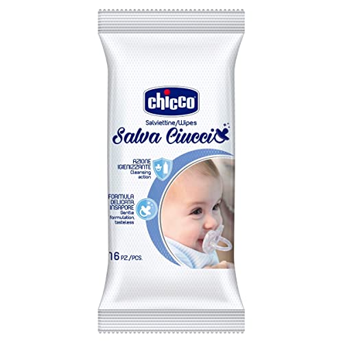 Chicco Salviettine Igienizzanti, Pezzi, Bianco, Senza Profumazione, 16 Unità