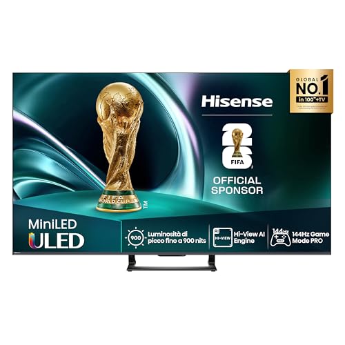 Hisense TV 75" Mini-LED 144Hz 4K 2025 75U72Q, Smart TV VIDAA U8