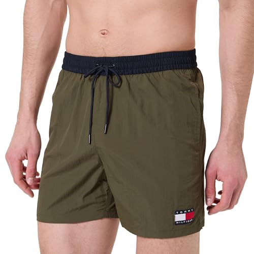 Tommy Hilfiger Uomo Pantaloncino da Bagno Medium Drawstring con Coulisse