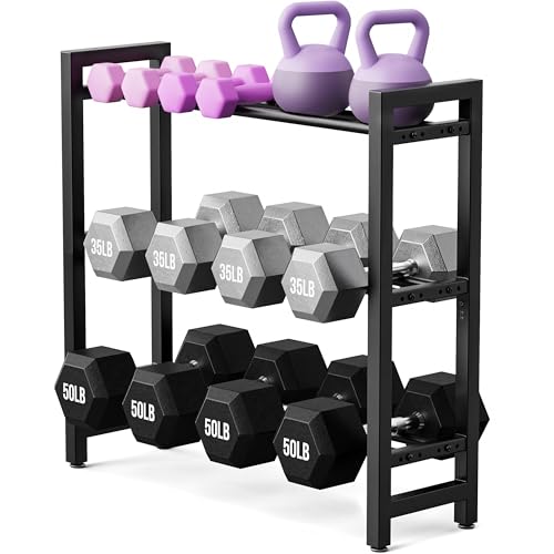 Porta manubri a 3 livelli 180 kg