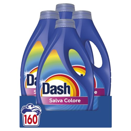 Dash Detersivo Liquido Lavatrice Salva Colore, 160 Lavaggi