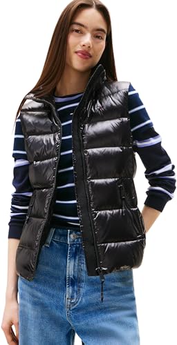 Tommy Jeans Gilet Donna Imbottito Zip Nero