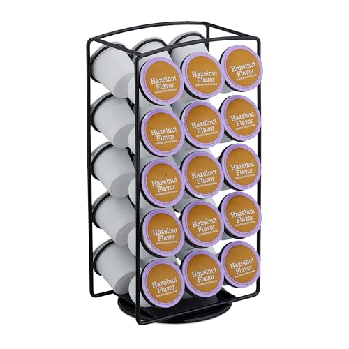 Relaxdays Porta Cialde caffè, Organizer Portacapsule per 30 Capsule Compatibili Keurig, HxLxP: 30,5x16x12,5 cm