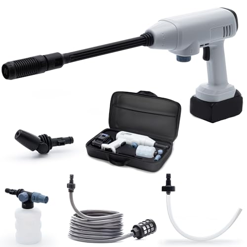 Gtremulent Idropulitrice a Batteria 21V 4.0Ah 725PSI con Lancia Schiuma