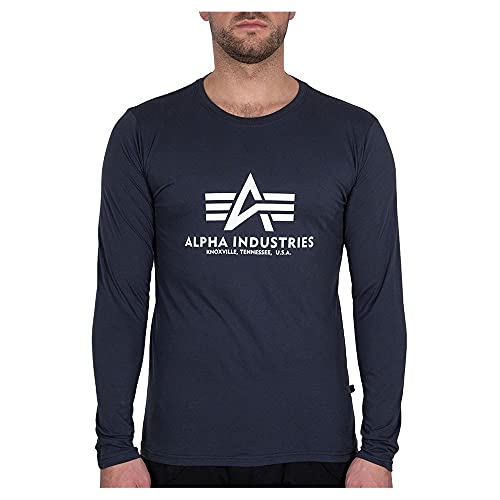 Alpha Industries Basic T a Maniche Lunghe per Uomo