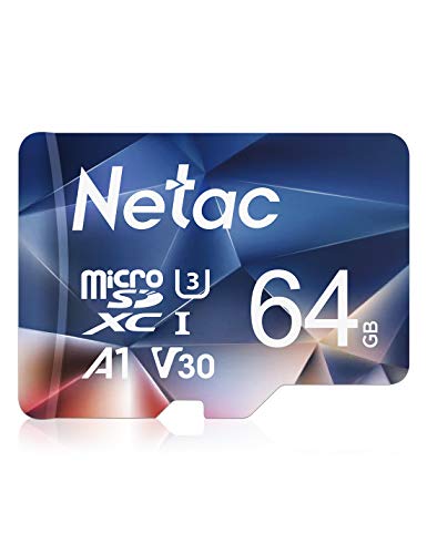 Netac 64GB Scheda Micro SD A1 U3 V30 4K
