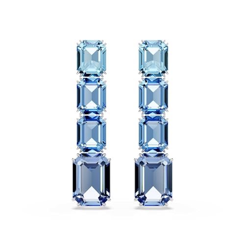 Swarovski Orecchini pendenti Millenia Octagon Blu