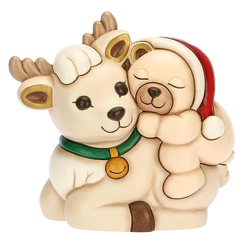 THUN Teddy a Cavallo della Renna Robin Ceramica Media