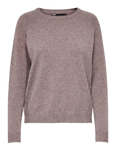 ONLLESLY Kings L/S Pullover Knt Noos Maglione Melange, Rose Brown