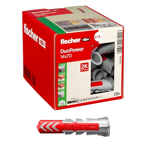 Fischer DuoPower 20 Pezzi Tasselli 14x70 mm
