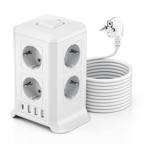 Sameriver Presa multipla 8 prese 4 USB
