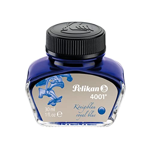 Pelikan 4001 Inchiostro Stilografico Blu Royal, Flacone 30 ml