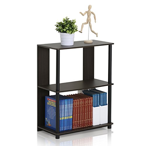 Furinno Libreria Legno Walnut/Black