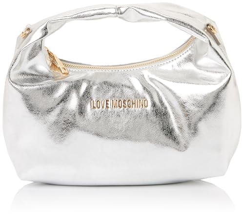Love Moschino Borsa Metallic PU Argento