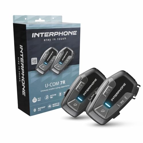 Interphone U-Com 7R Interfono Moto Bluetooth 5.2