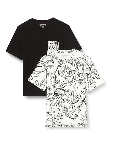 JACK & JONES Jorlafayette Mix T-Shirt Uomo, Confezione da 2