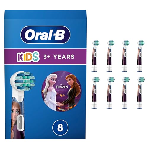 Oral-B Testine Ricambio Kids 3+, 8 pezzi, Disney Frozen