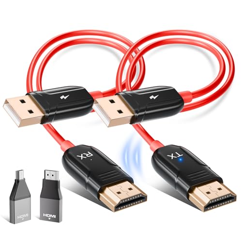Trasmettitore e Ricevitore HDMI Wireless, Decodifica 4K Uscita 1080P, Portata 50M