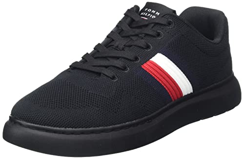 Tommy Hilfiger Sneakers con Suola Preformata Uomo Lightweight Knit Stripes Scarpe