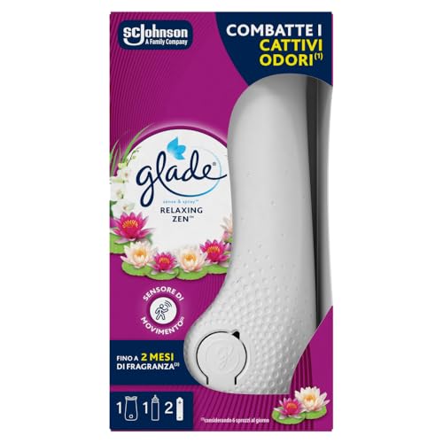 Glade Sense & Spray Profumatore per Ambienti con Sensore di Movimento, Fragranza Relaxing Zen