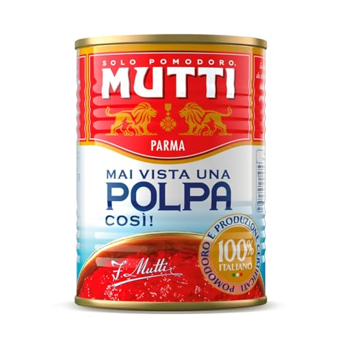MUTTI Polpa di Pomodoro 100% Italiano, 400g, Confezione da 6