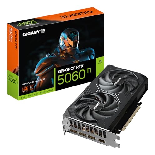 Gigabyte GeForce RTX 5060 Ti WINDFORCE MAX OC 8GB Scheda Grafica