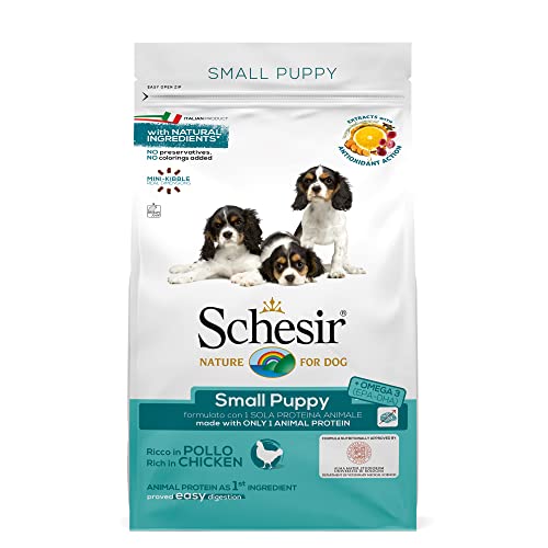 Schesir Cibo Secco per Cani Cuccioli Gusto Pollo, 800g