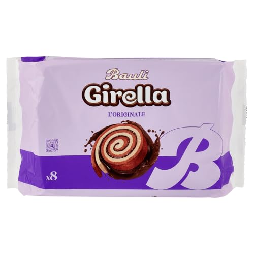 Bauli Girella Spirale al Cioccolato Merendine, 8 Pezzi