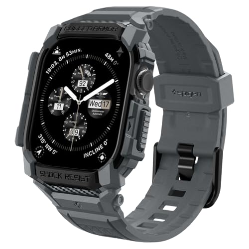 Spigen Cover con Cinturino Rugged Armor Pro in TPU Compatibile con Apple Watch Series 11/10 46mm (2025/2024)