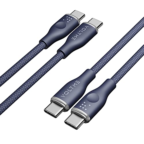 VOLTME Set di 2 Cavi USB C a USB C PD 60W Nylon Intrecciato