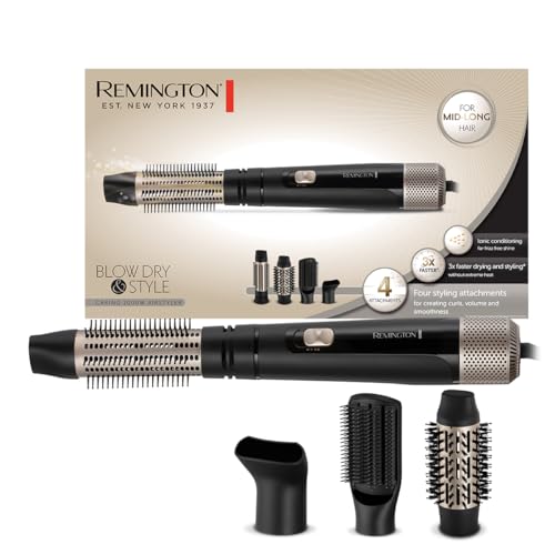 Remington Spazzola ad Aria Calda con 4 Accessori, 1000W
