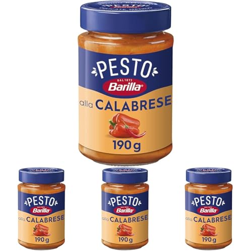 Barilla Pesto alla Calabrese 190g (Confezione da 4)