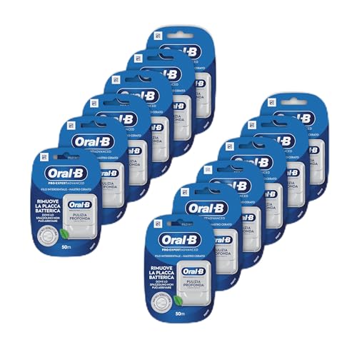Oral-B Pro-Expert Advanced Filo Interdentale con Nastro Cerato 50m, Menta Fresca
